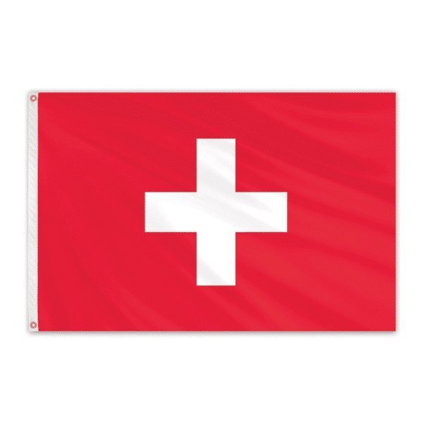 Global Flags Unlimited Switzerland Outdoor Nylon Flag 2'x3' 203030